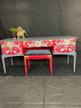 Load image into Gallery viewer, Stag dressing table/ desk and stool