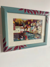 Load image into Gallery viewer, Set of two vintage hand painted picture frames