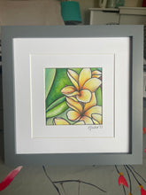 Load image into Gallery viewer, Yellow orchid original artwork (framed print)