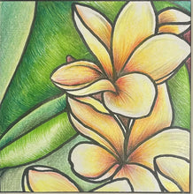 Load image into Gallery viewer, Yellow orchid original artwork (framed print)